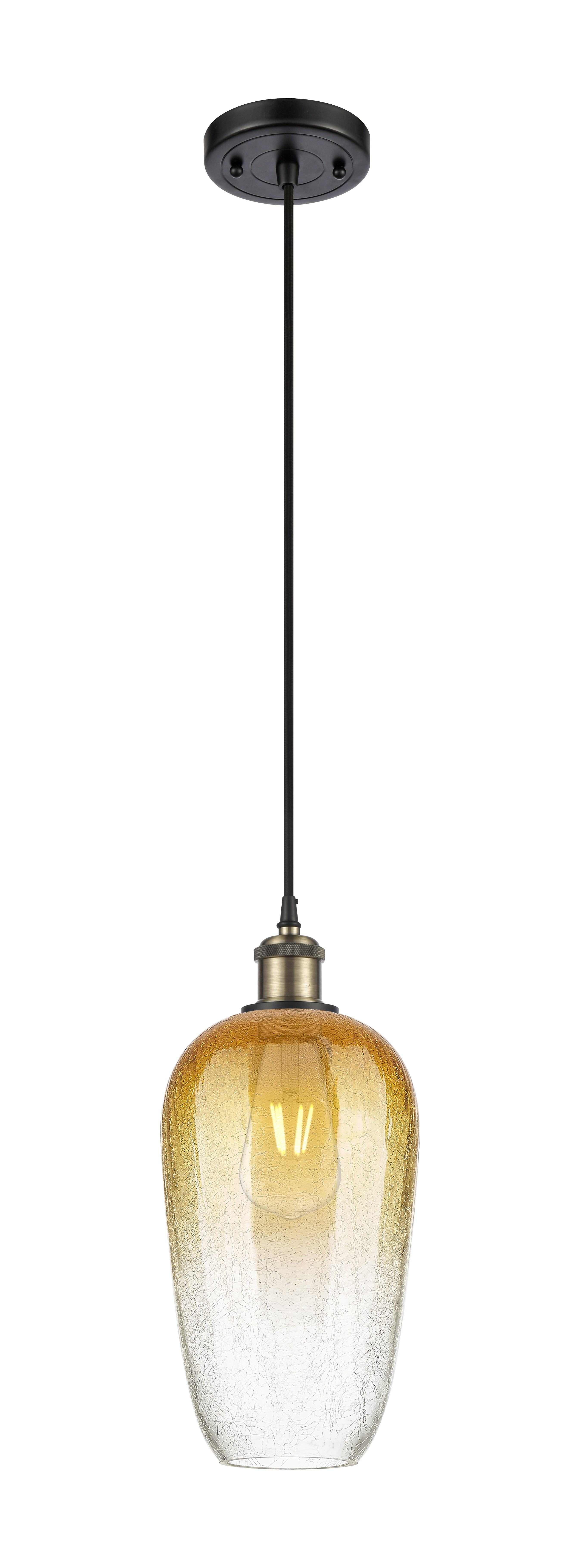 Ballston Mini Pendant Antique Brass 7 Inch