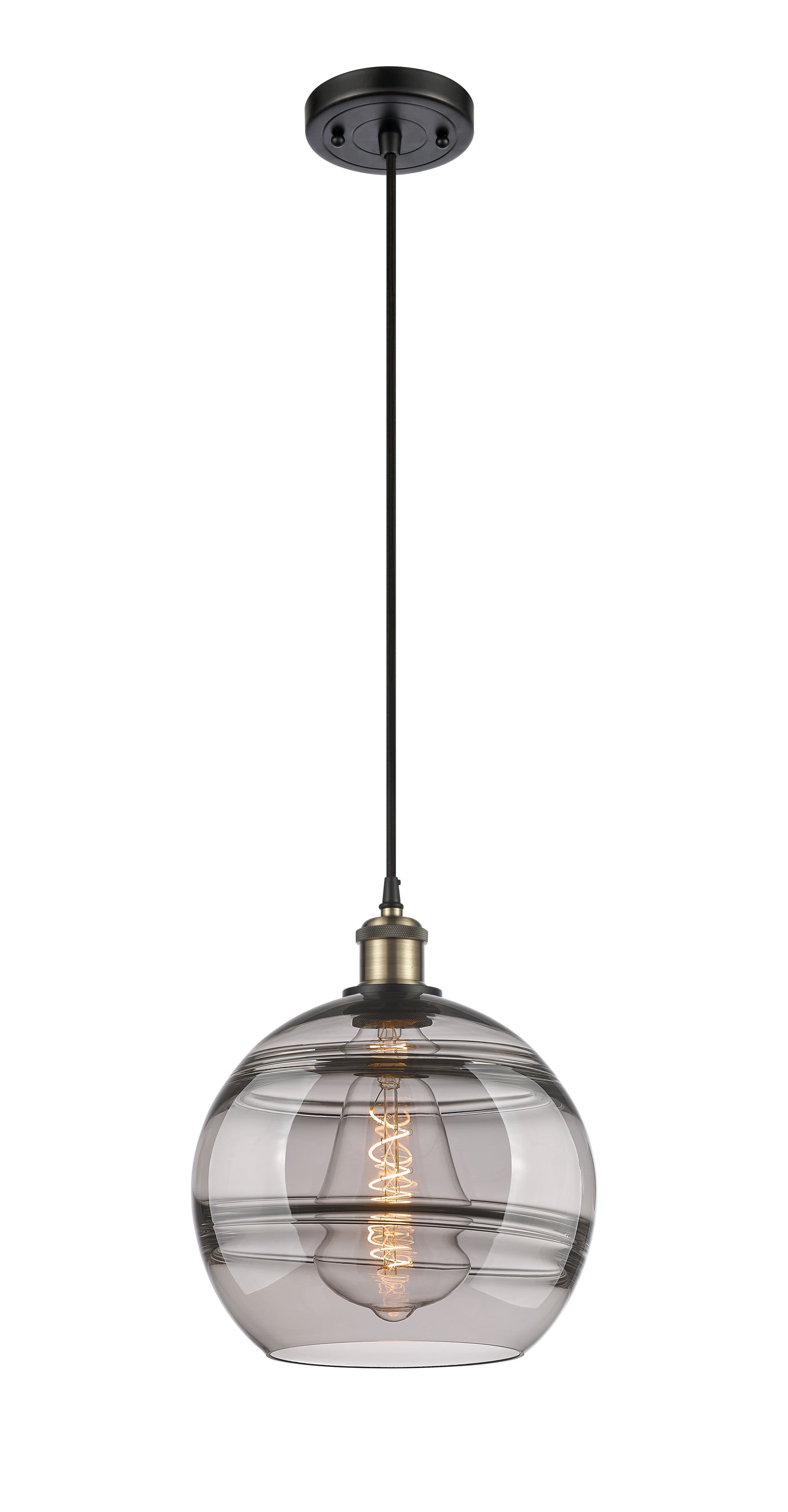 Ballston Mini Pendant Antique Brass Finish