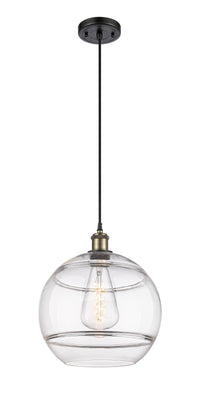 Ballston Mini Pendant Antique Brass Glass