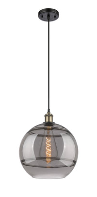 Ballston Mini Pendant Antique Brass Glass