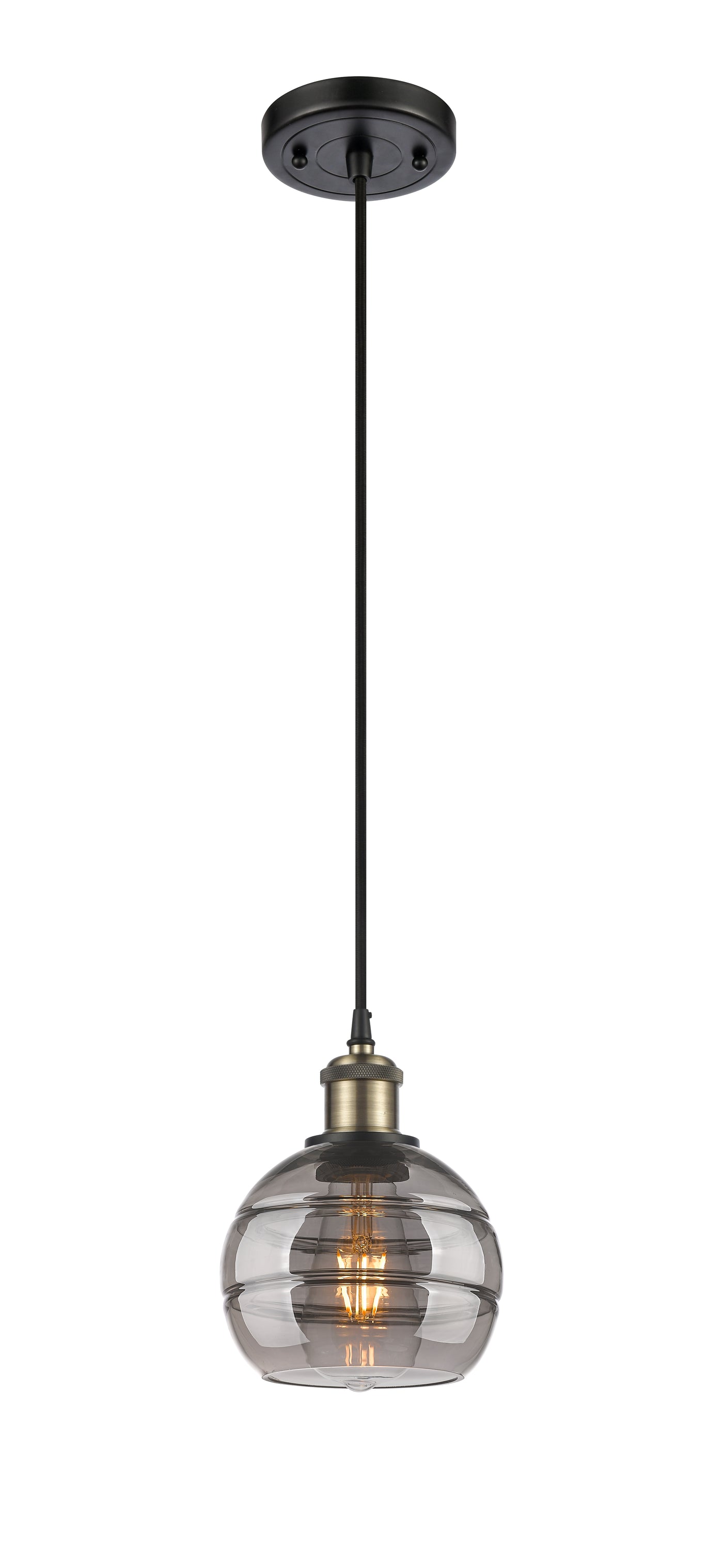 Ballston Mini Pendant Antique Brass Finish
