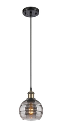 Ballston Mini Pendant Antique Brass Finish