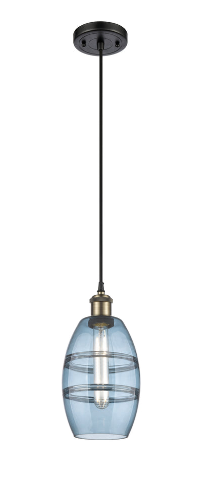 Ballston Mini Pendant Antique Brass Finish
