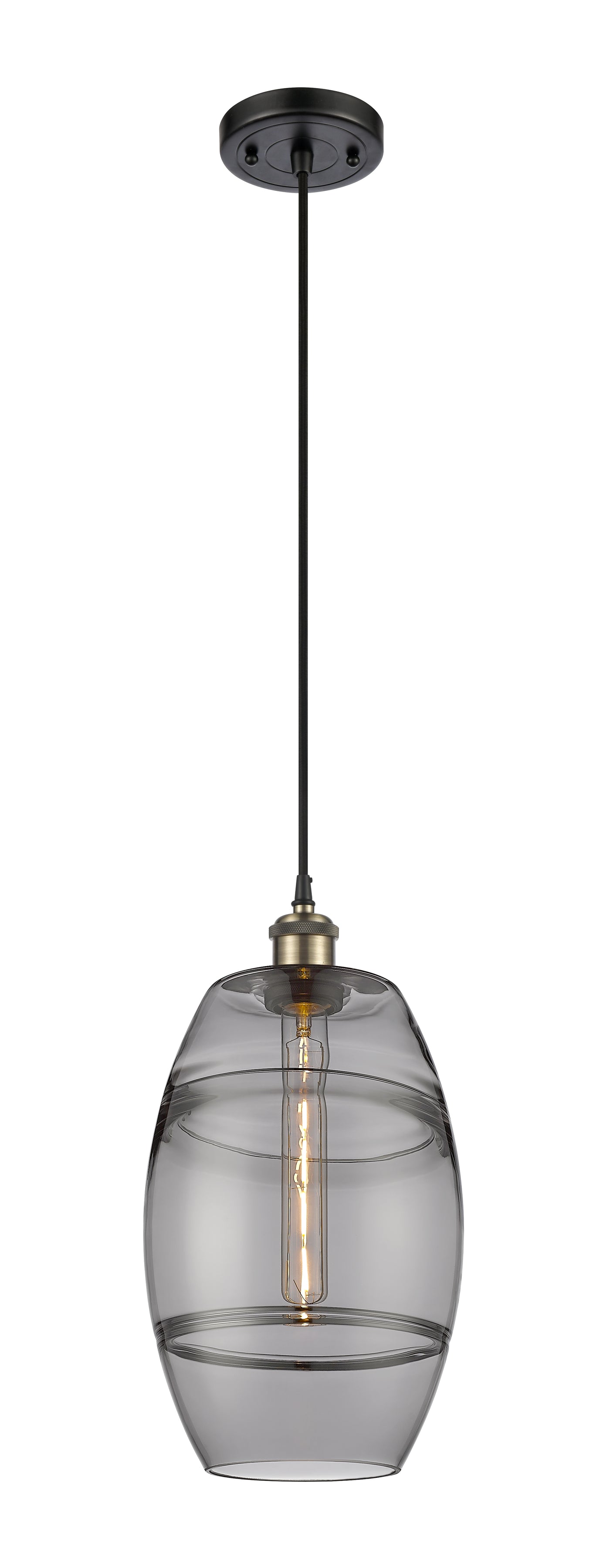 Ballston Mini Pendant Antique Brass Finish