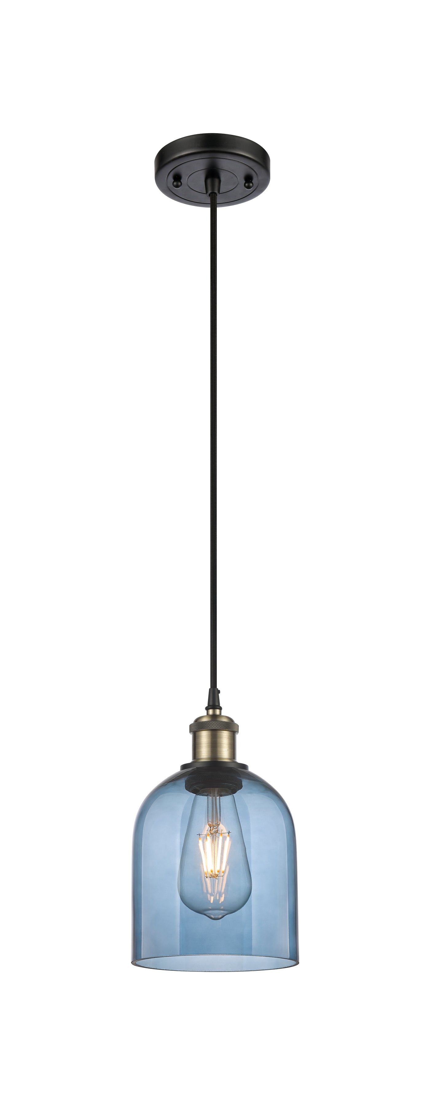 Ballston Mini Pendant Antique Brass Finish