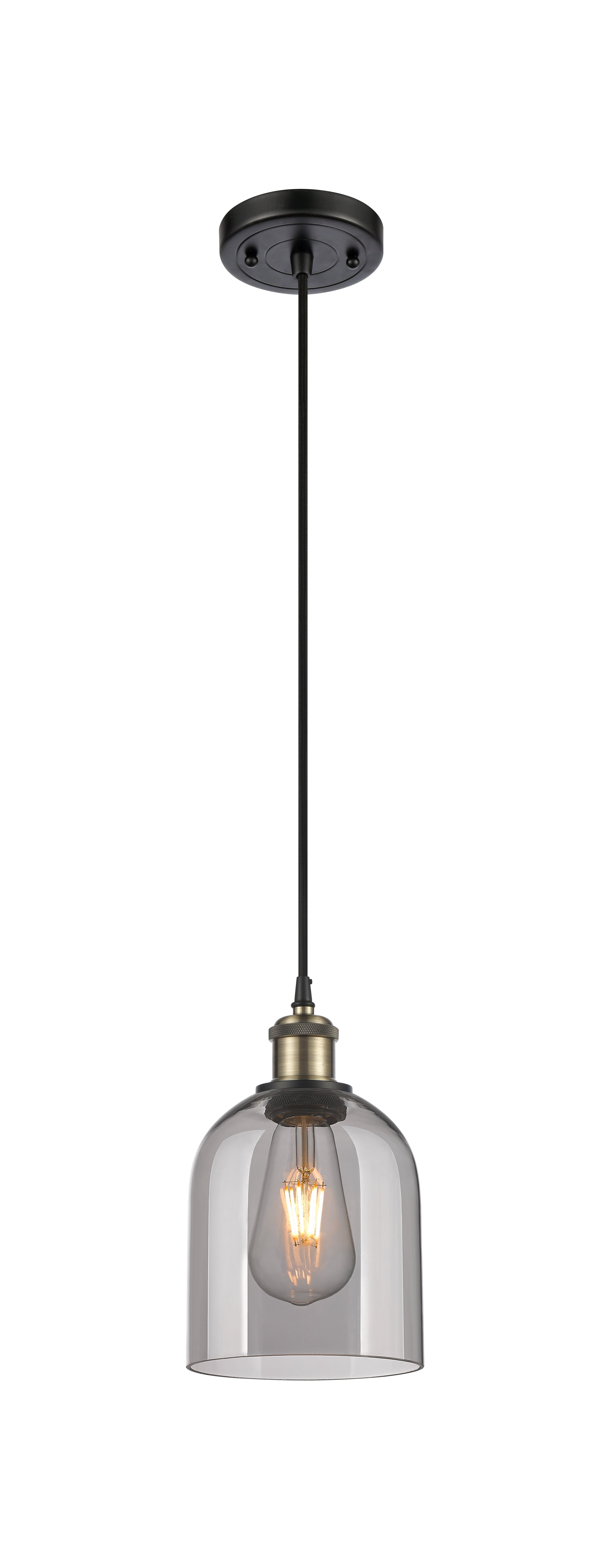 Ballston Mini Pendant Antique Brass Finish