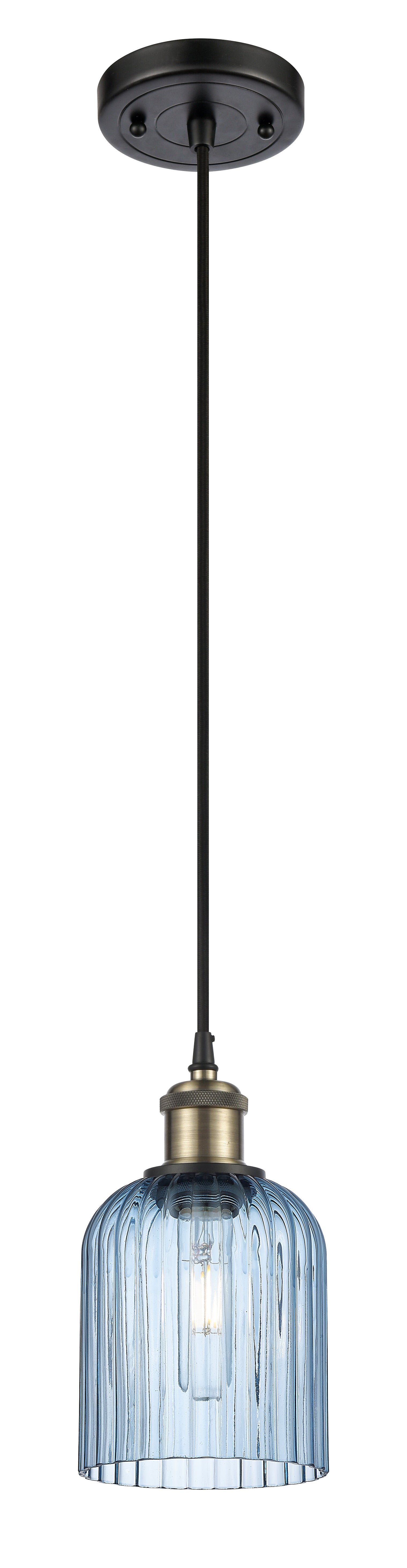 Ballston Mini Pendant Antique Brass Finish