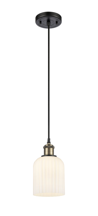 Ballston Mini Pendant Antique Brass Finish