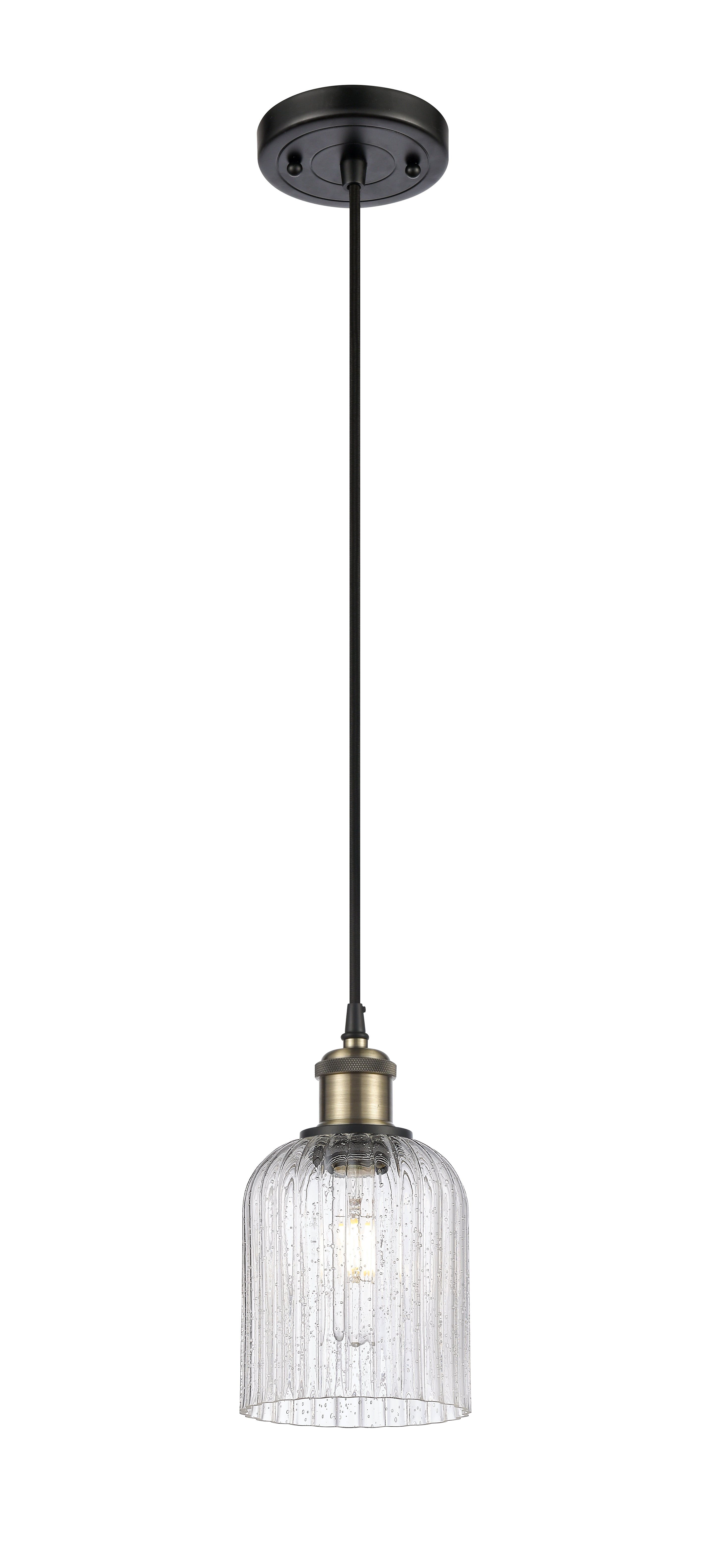 Ballston Mini Pendant Antique Brass Finish