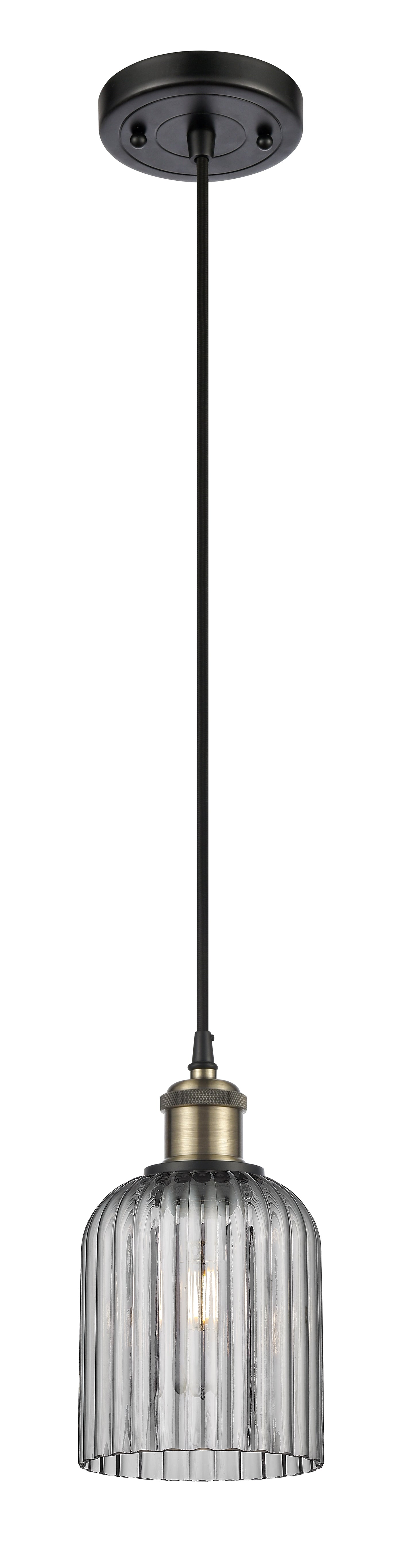 Ballston Mini Pendant Antique Brass Finish
