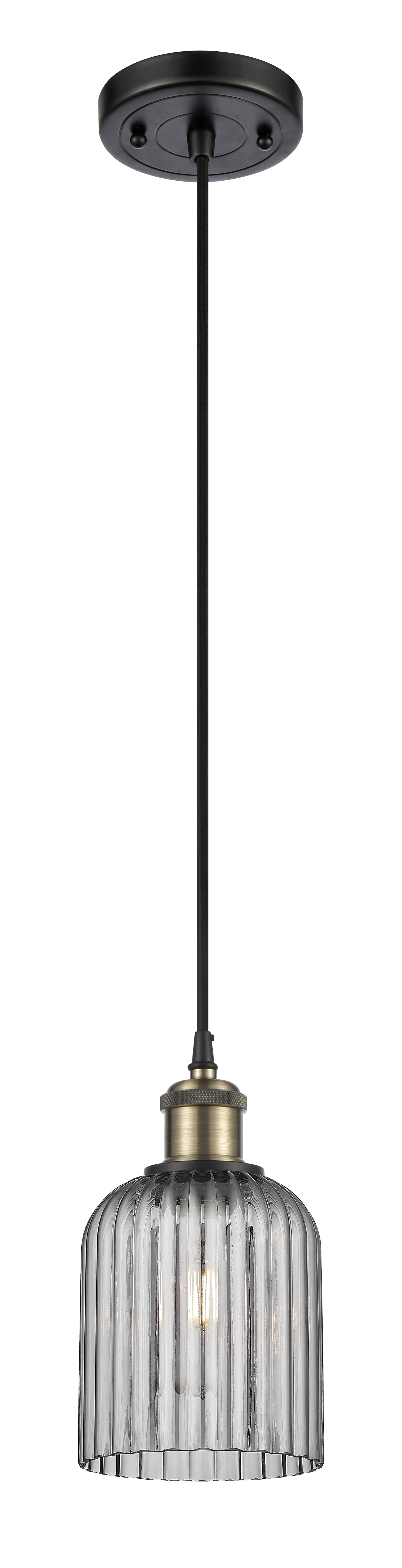 Ballston Mini Pendant Antique Brass Finish