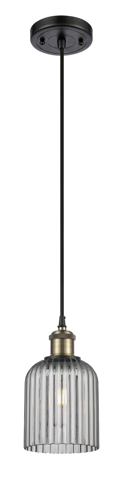 Ballston Mini Pendant Antique Brass Finish
