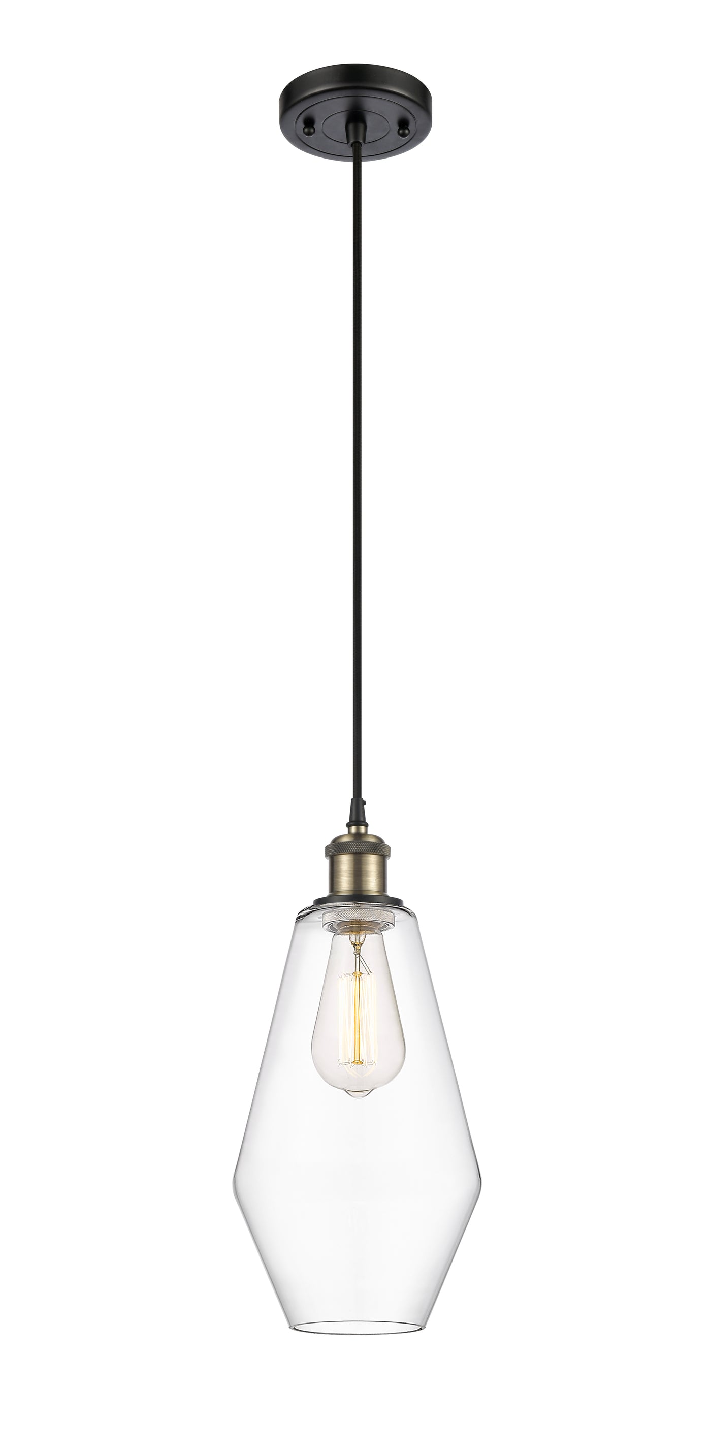 Ballston Mini Pendant Antique Brass Finish