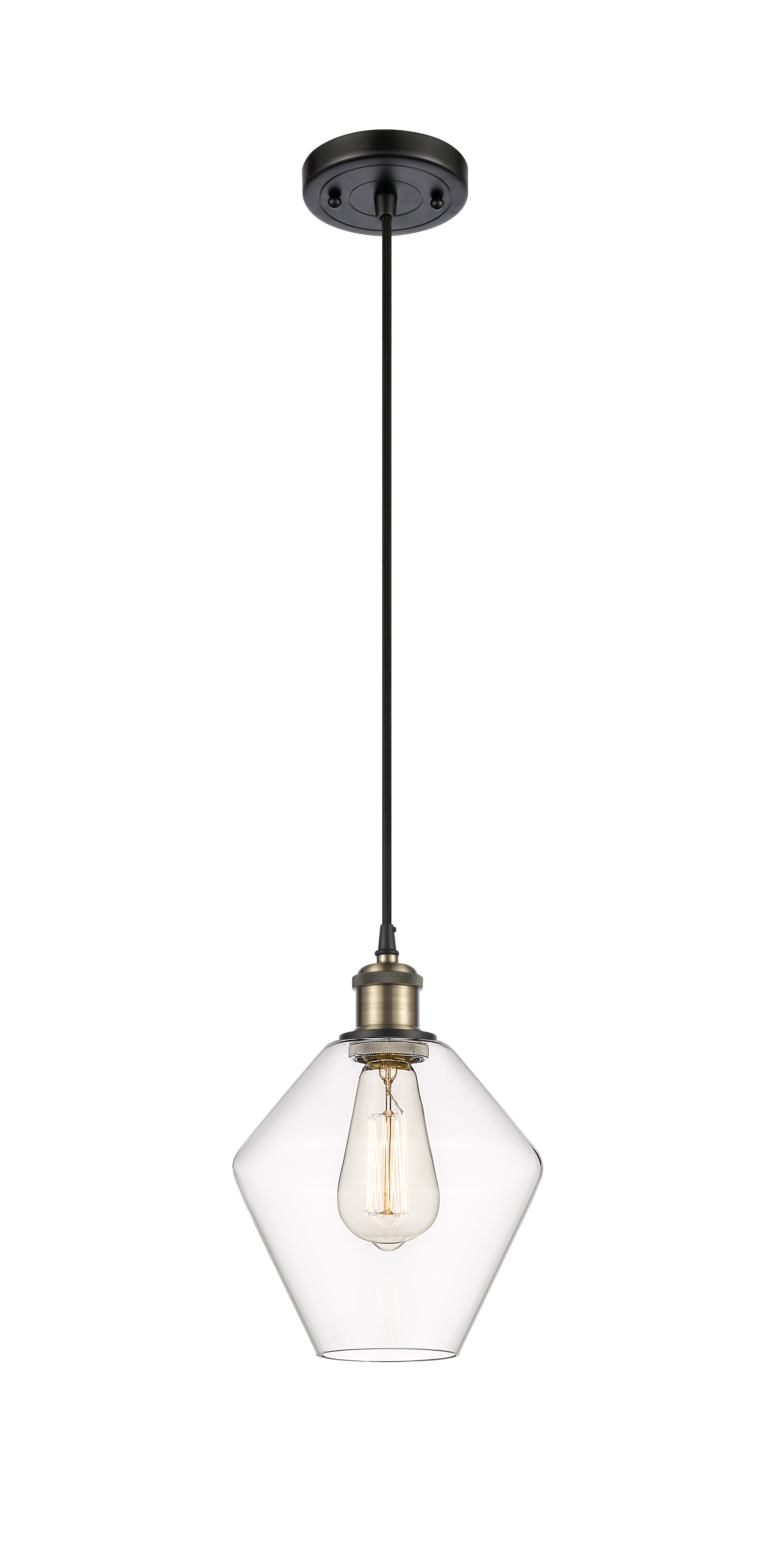 Ballston Mini Pendant Antique Brass Finish