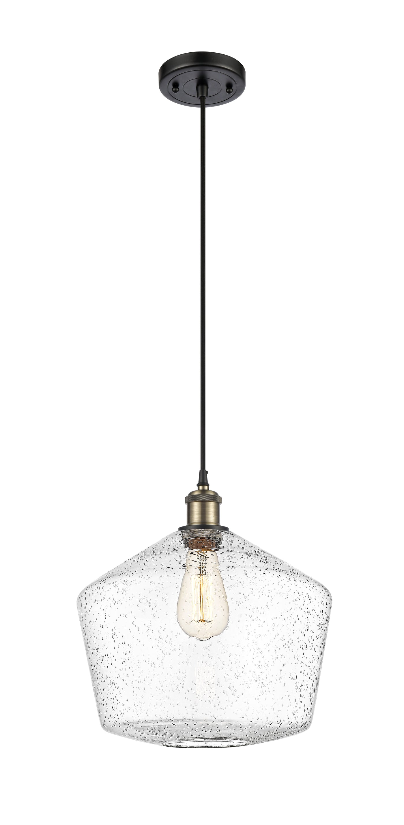 Ballston Mini Pendant Antique Brass 12 Inch