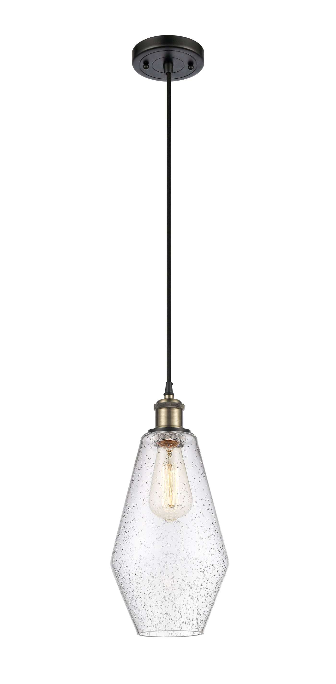 Ballston Mini Pendant Antique Brass Finish