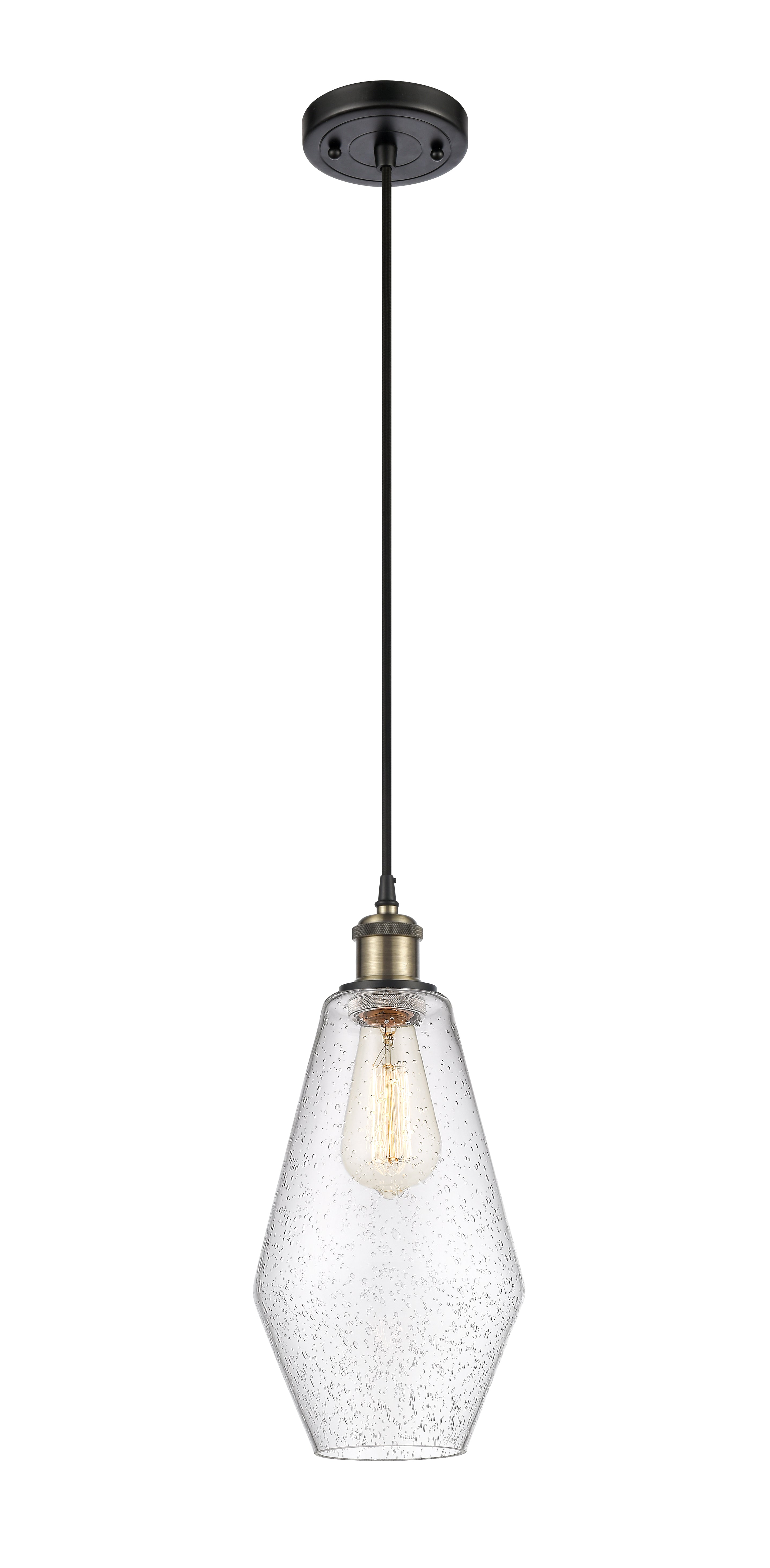 Ballston Mini Pendant Antique Brass Finish