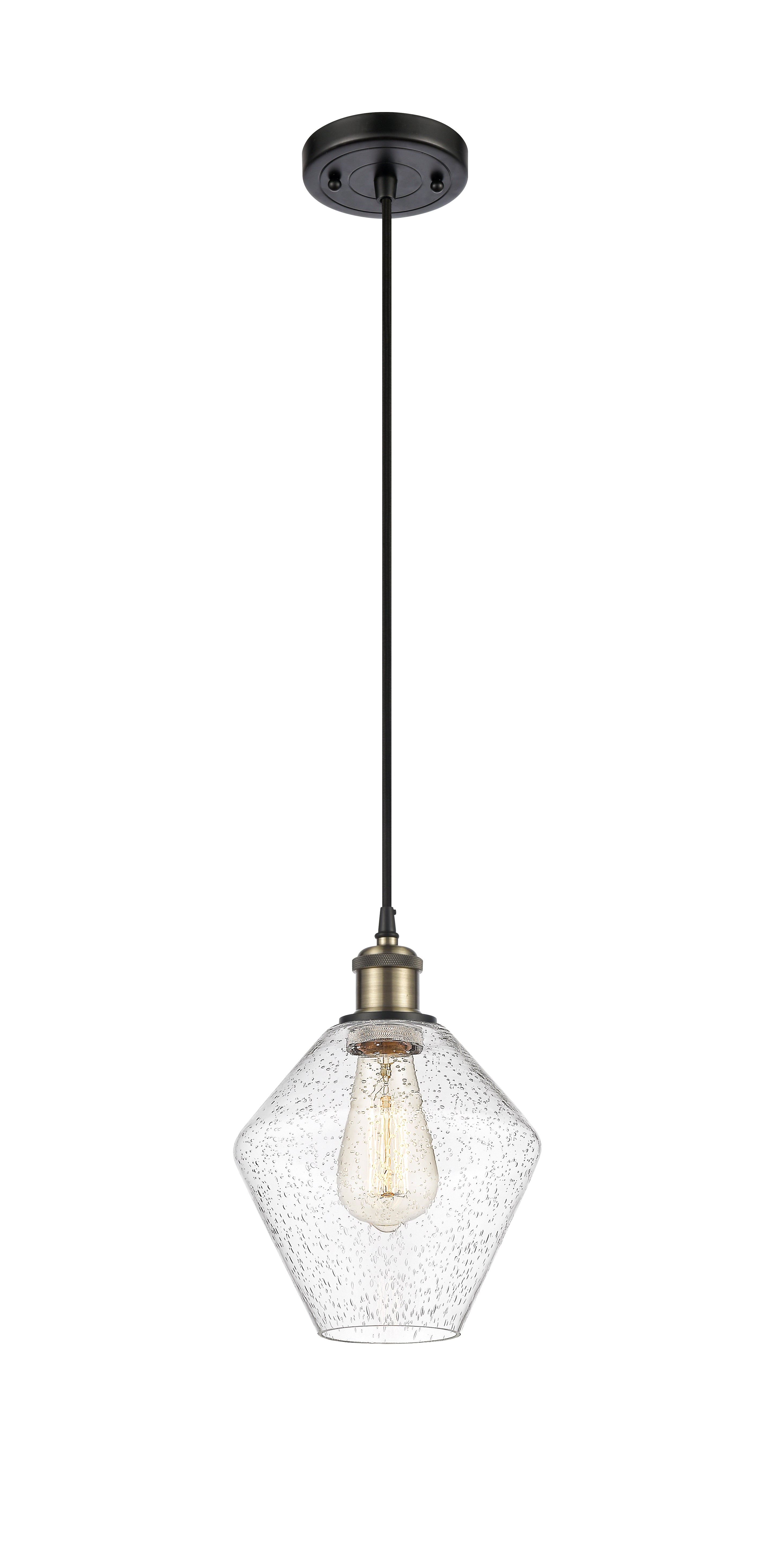 Ballston Mini Pendant Antique Brass Finish