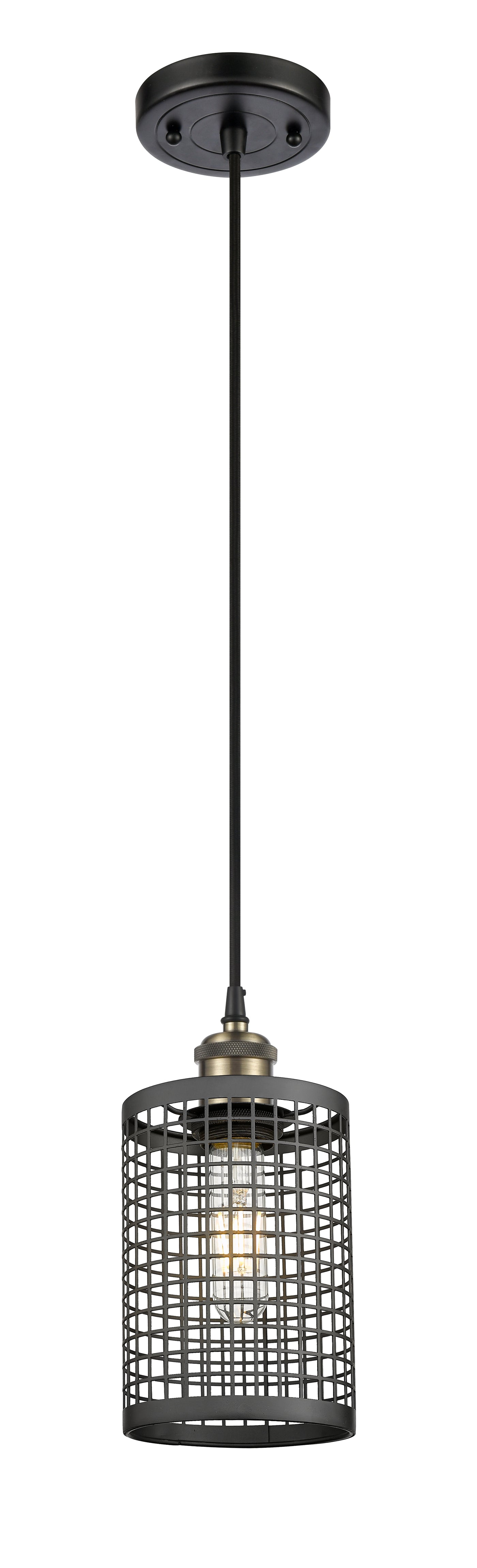 Ballston Mini Pendant Antique Brass Finish