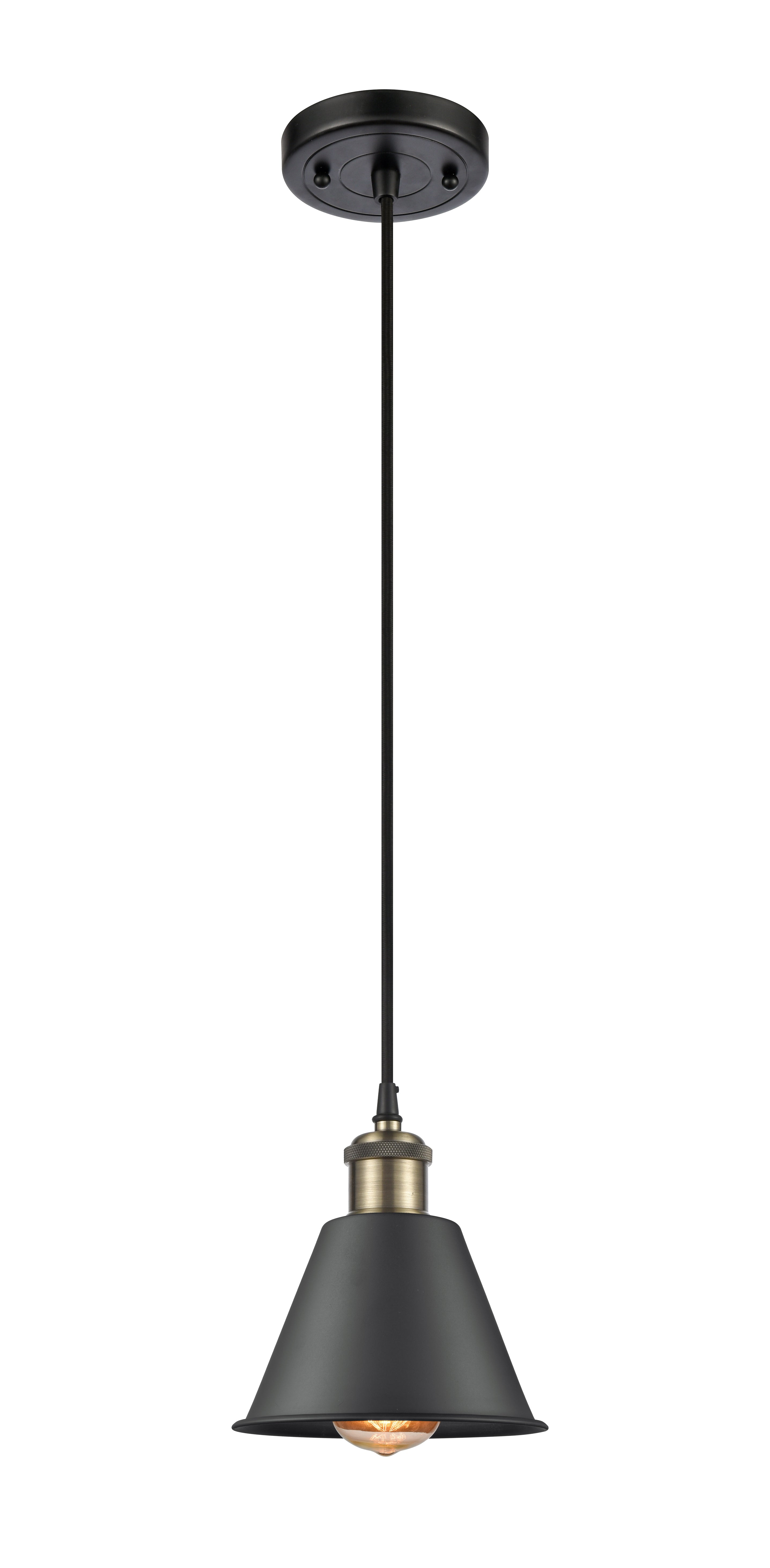 Ballston Mini Pendant Antique Brass Cast