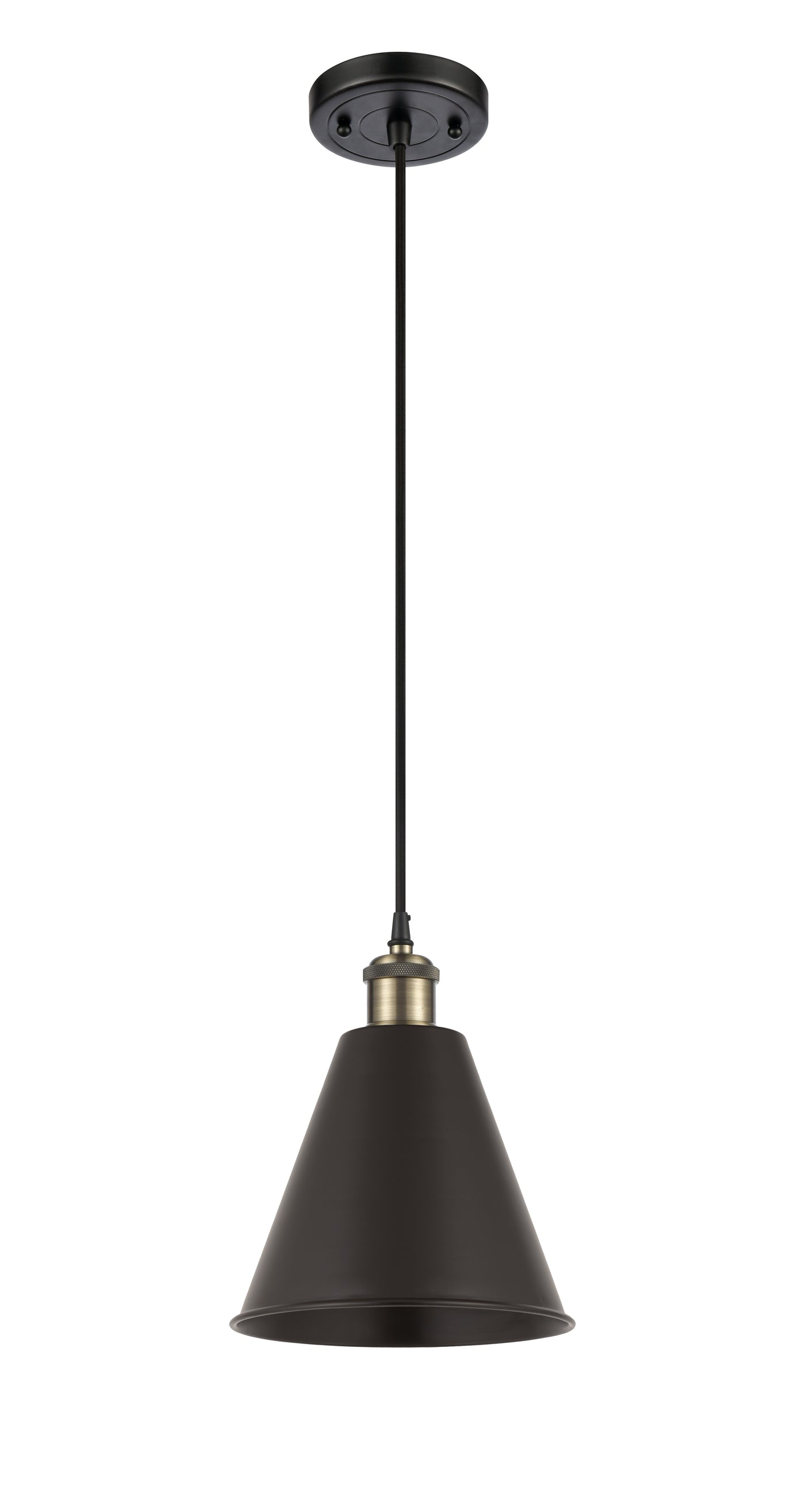 Ballston Mini Pendant Antique Brass Finish