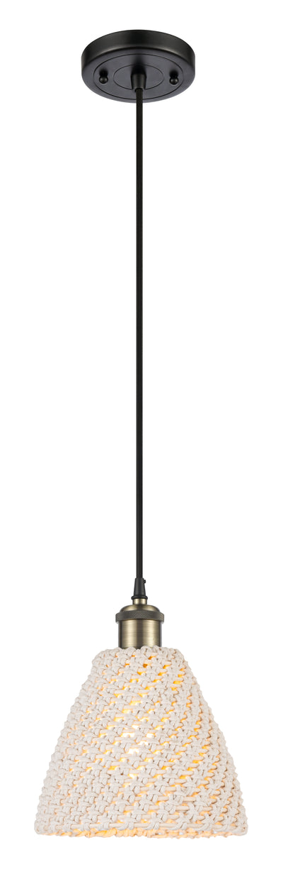 Ballston Mini Pendant Antique Brass Finish