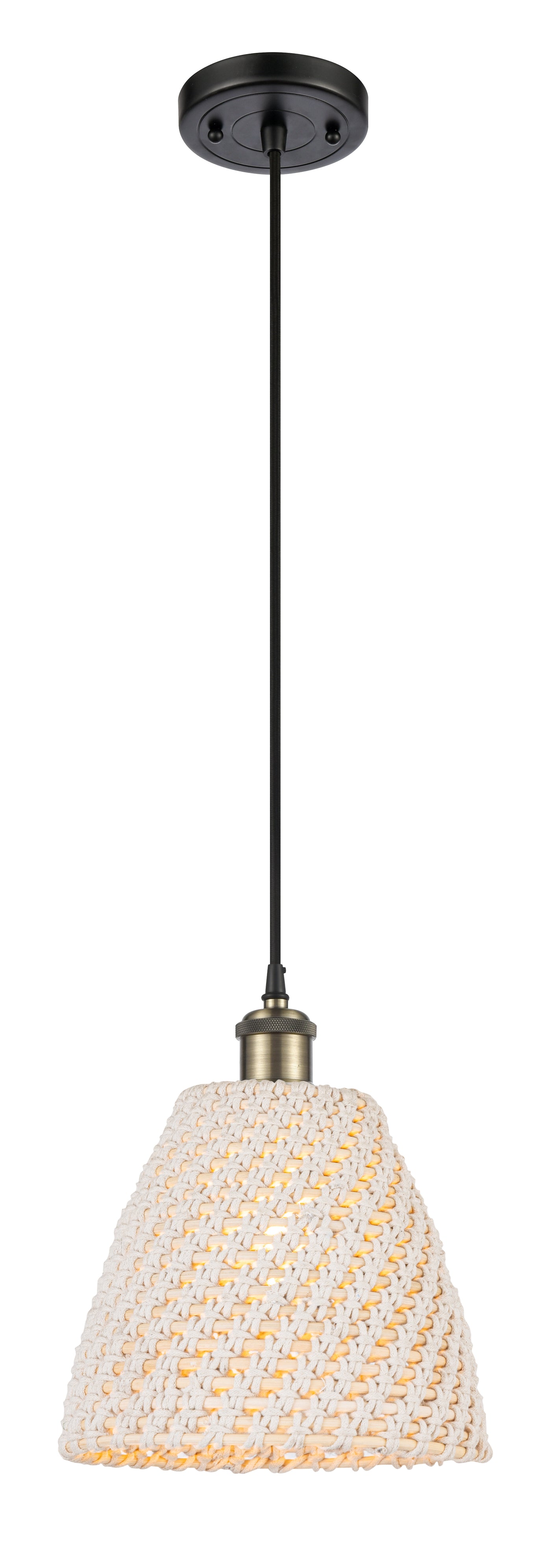 Ballston Mini Pendant Antique Brass Finish