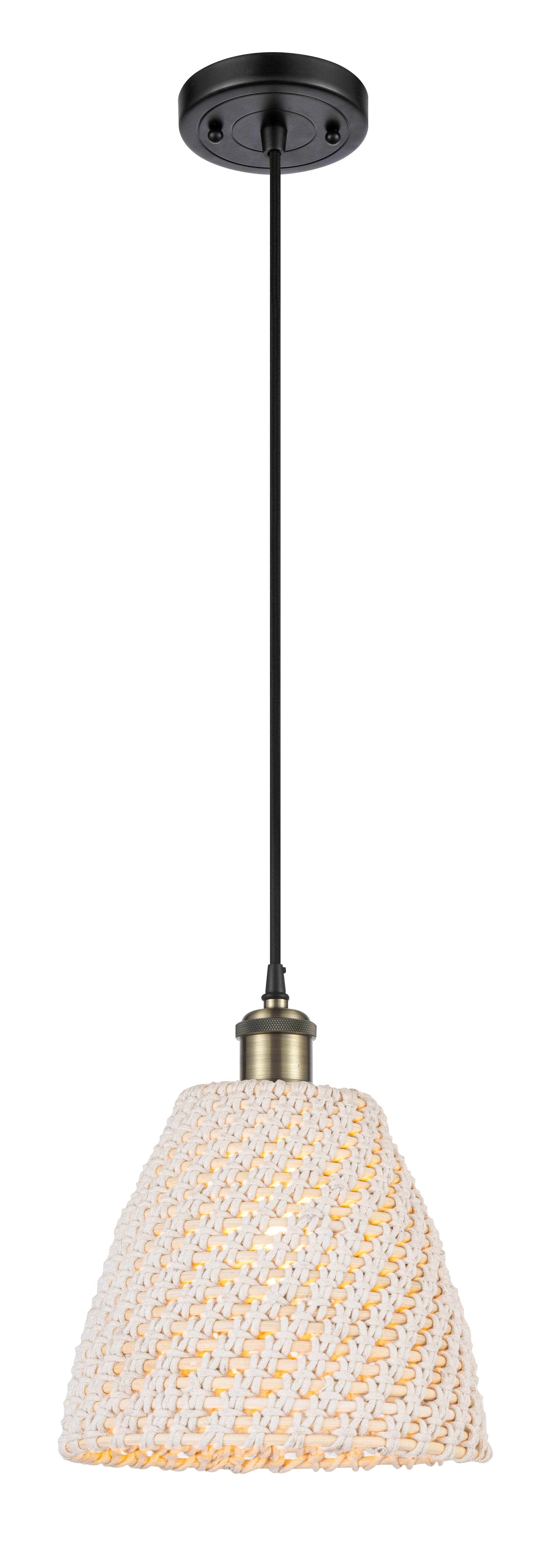 Ballston Mini Pendant Antique Brass Finish