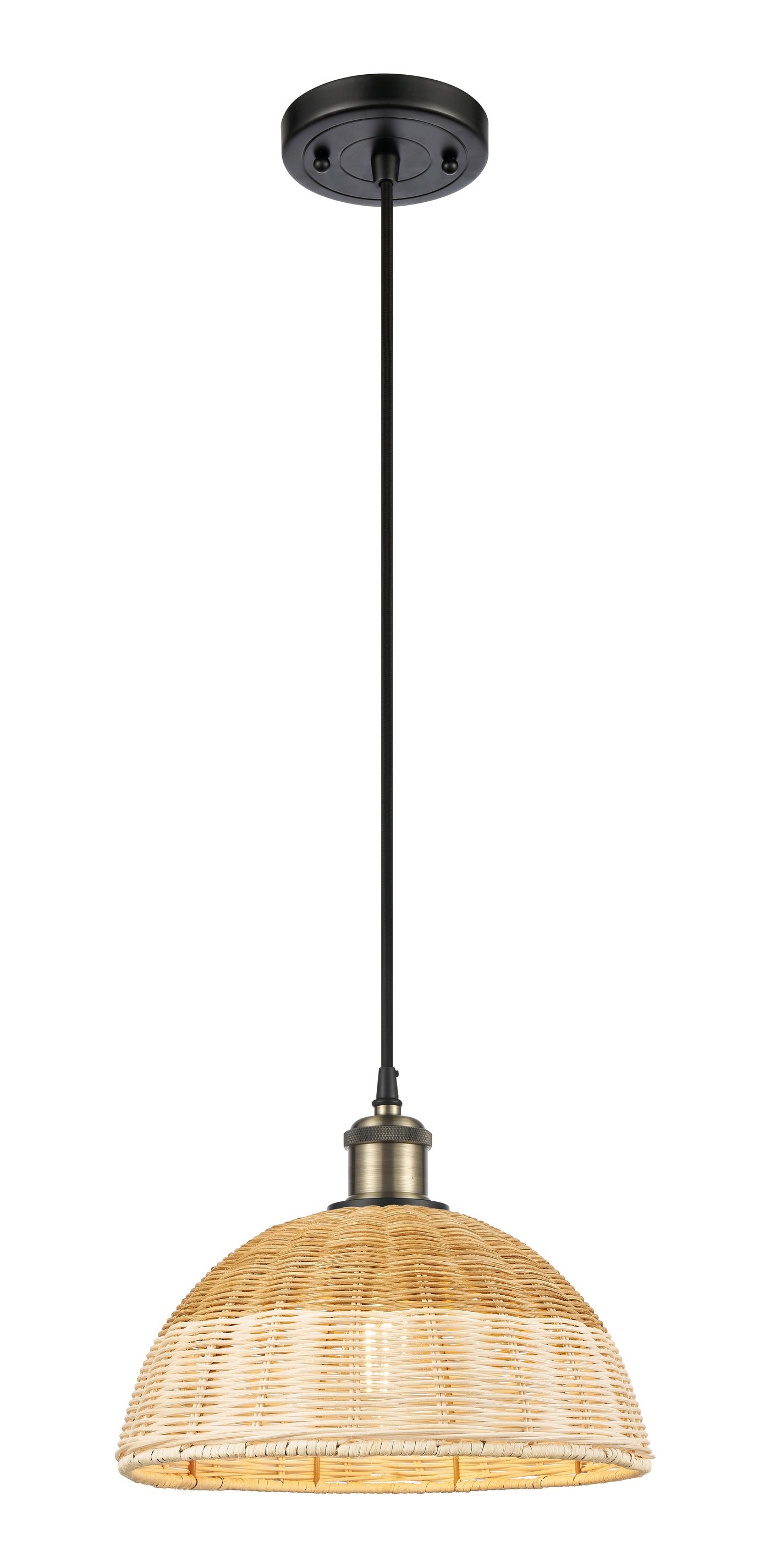 Ballston Mini Pendant Antique Brass Finish