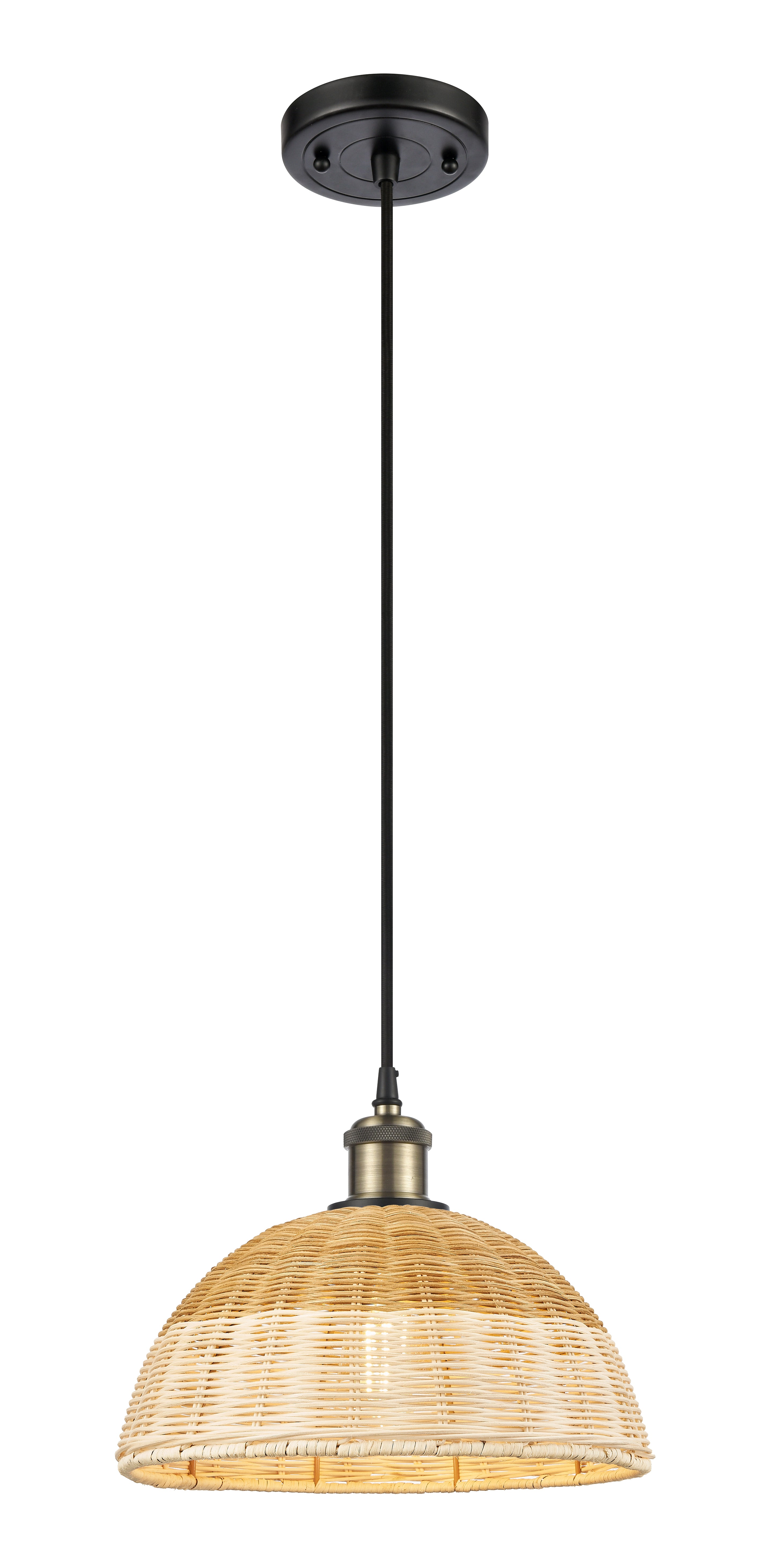 Ballston Mini Pendant Antique Brass Finish