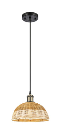 Ballston Mini Pendant Antique Brass Finish