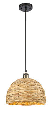 Ballston Mini Pendant Antique Brass 12 Inch