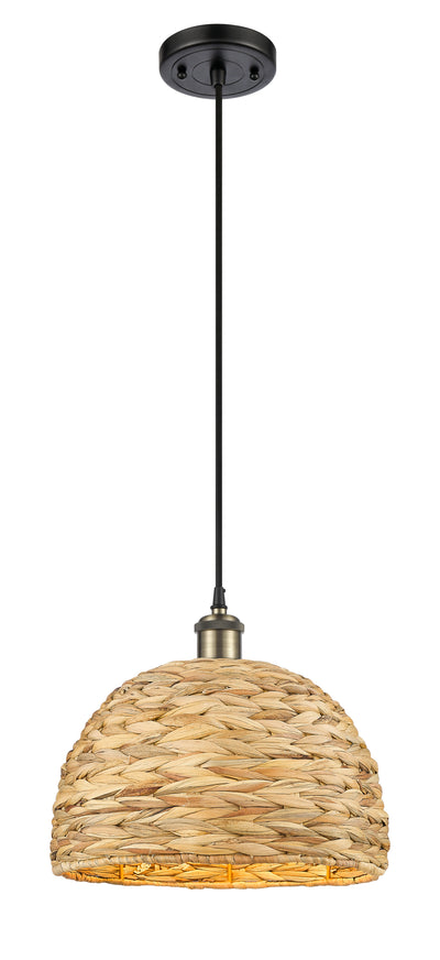 Ballston Mini Pendant Antique Brass 12 Inch