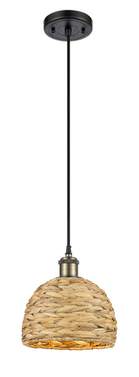 Ballston Mini Pendant Antique Brass Woven