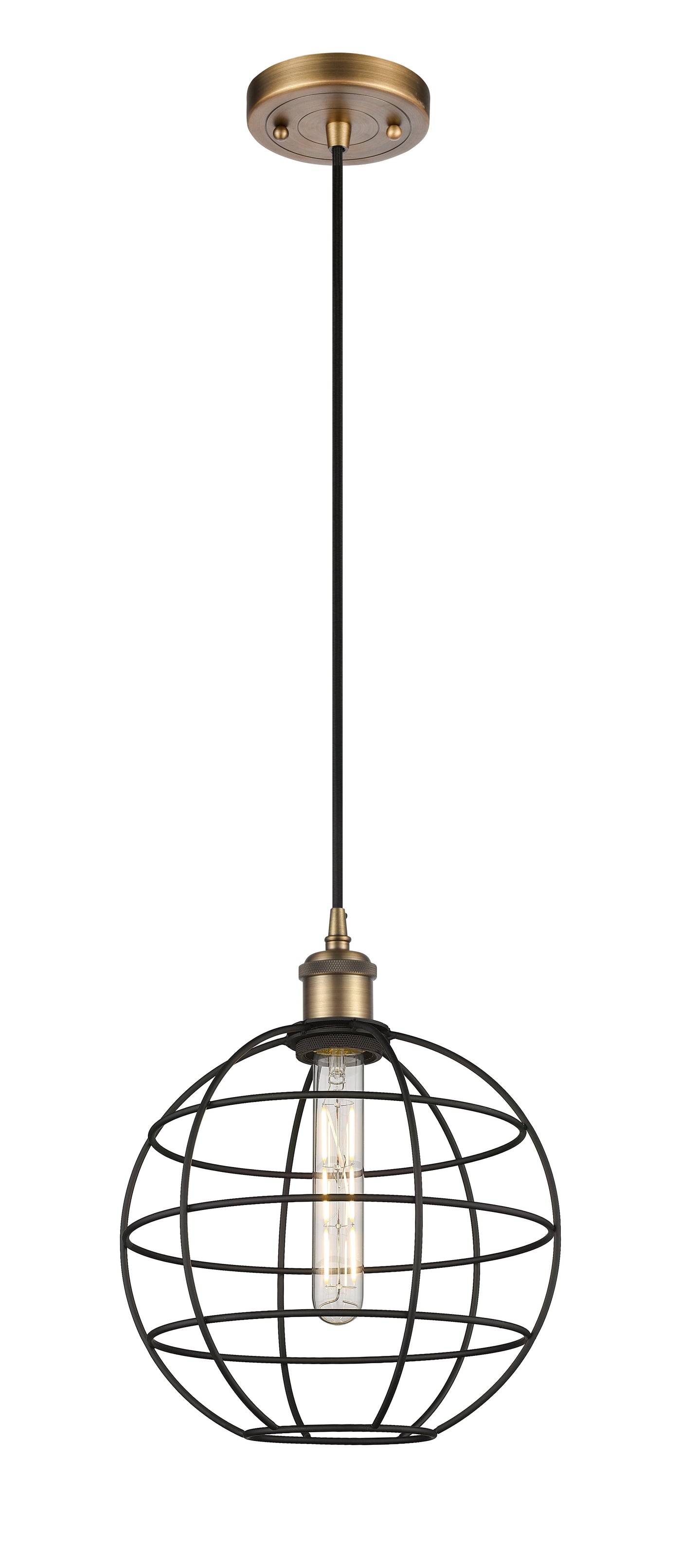 Ballston Mini Pendant Antique Brass 10 Inch
