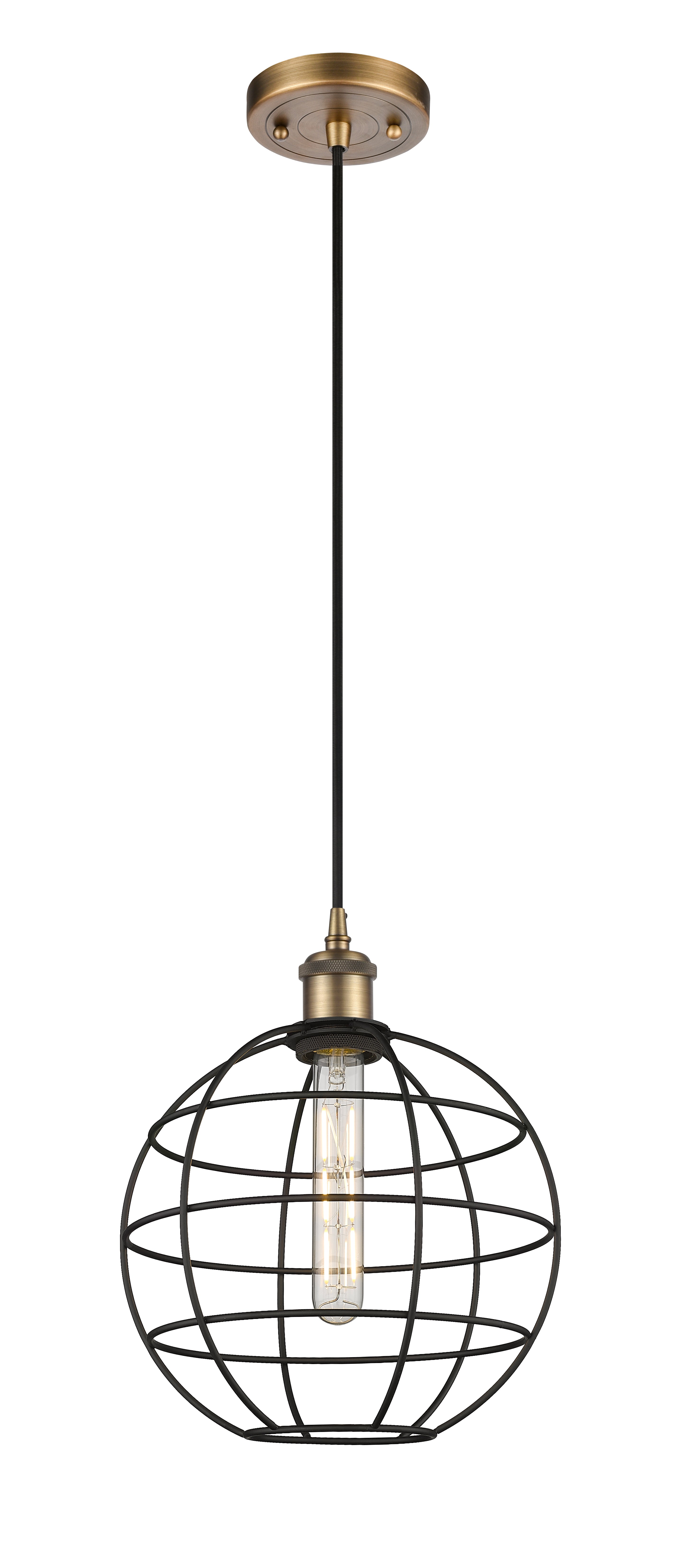 Ballston Mini Pendant Antique Brass 10 Inch