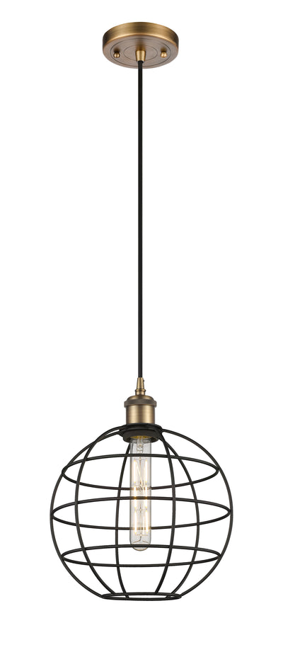 Ballston Mini Pendant Antique Brass 10 Inch
