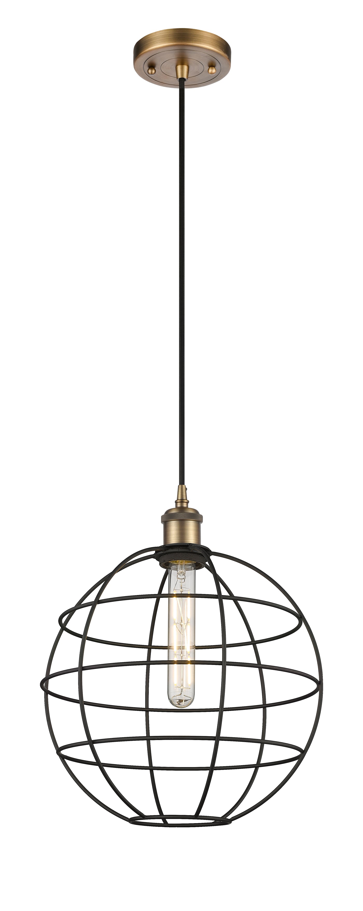 Ballston Mini Pendant Antique Brass Finish