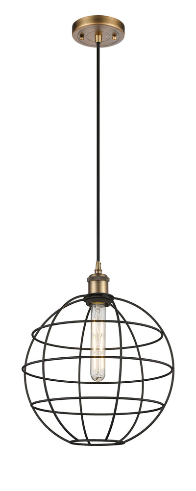 Ballston Mini Pendant Antique Brass Finish