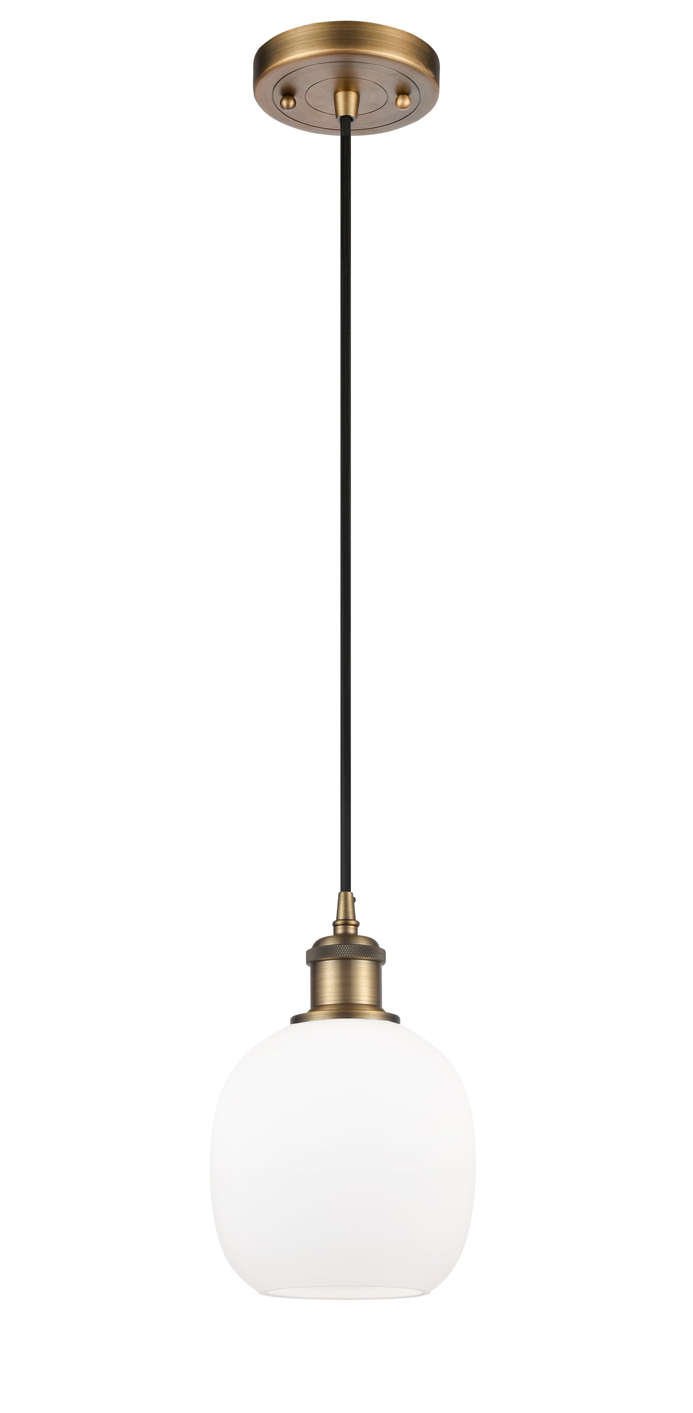 Ballston Mini Pendant Antique Brass Finish