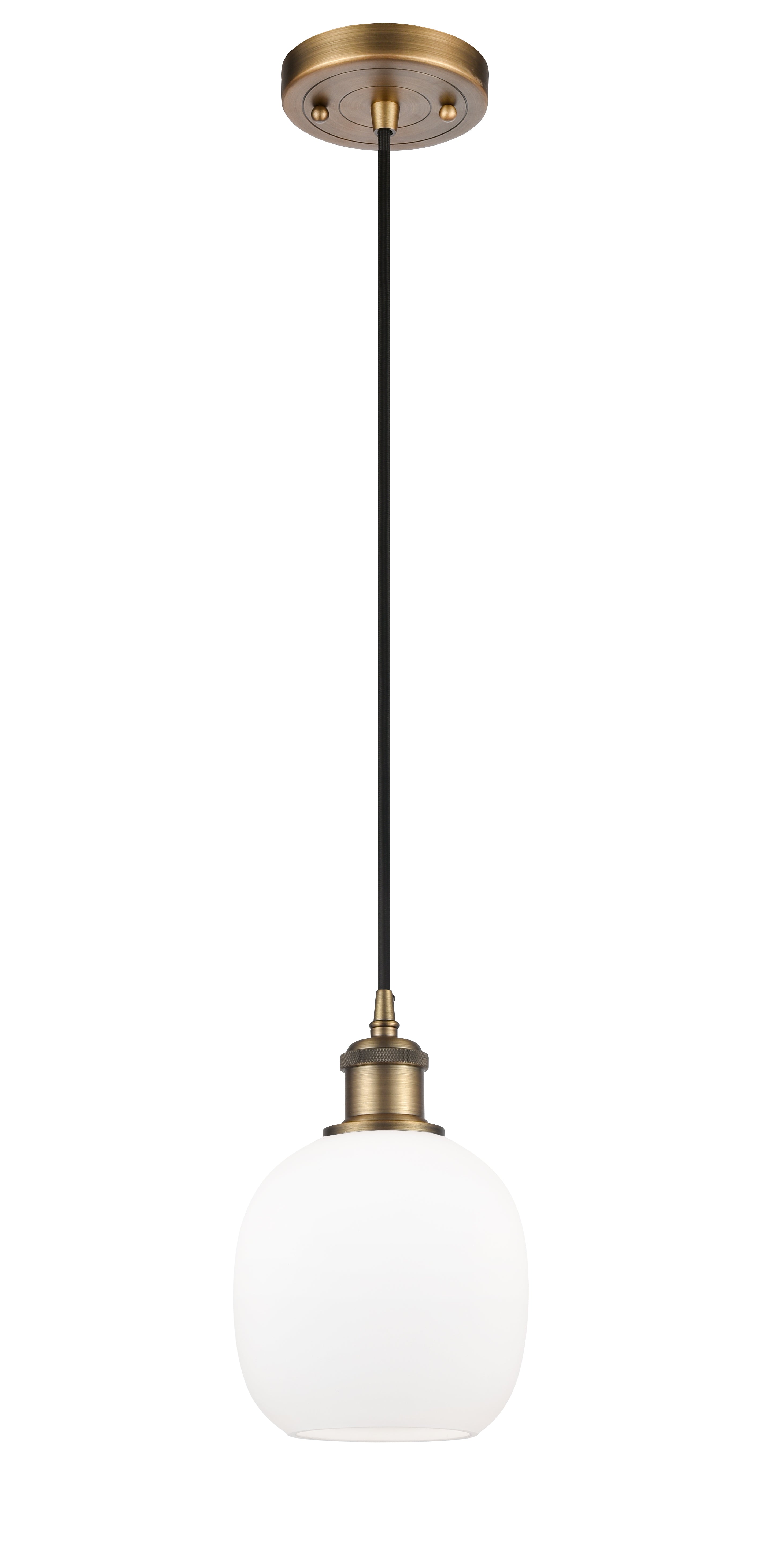 Ballston Mini Pendant Antique Brass Finish