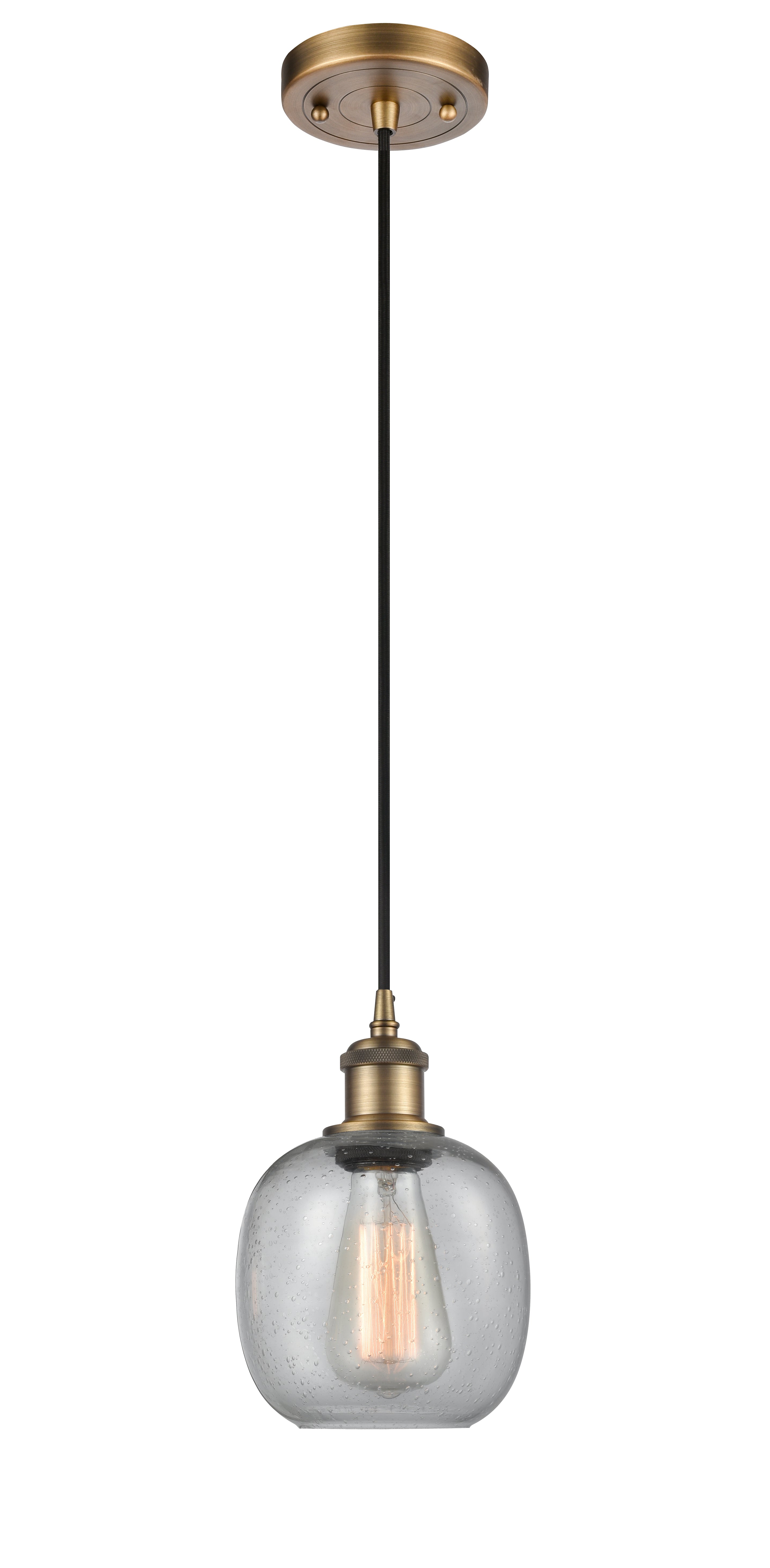 Ballston Mini Pendant Antique Brass Finish