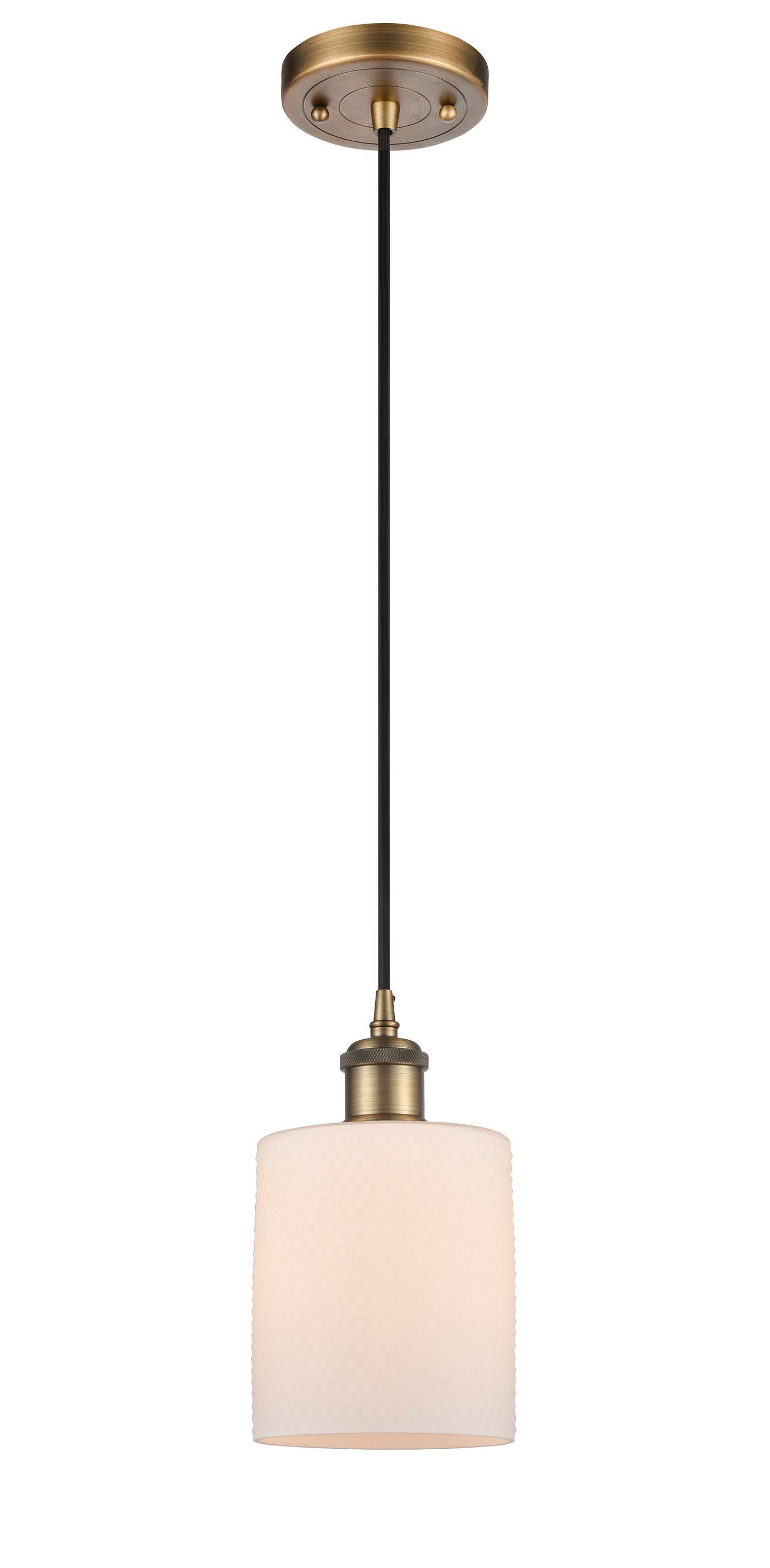 Ballston Mini Pendant Antique Brass Finish