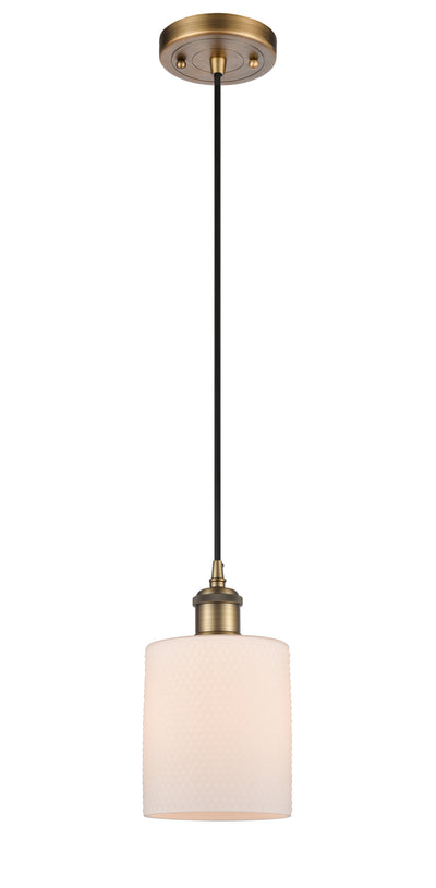 Ballston Mini Pendant Antique Brass Finish