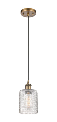 Ballston Mini Pendant 5 Inch Antique Brass
