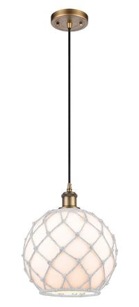 Ballston Mini Pendant Antique Brass Finish