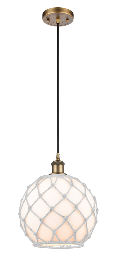 Ballston Mini Pendant Antique Brass Finish