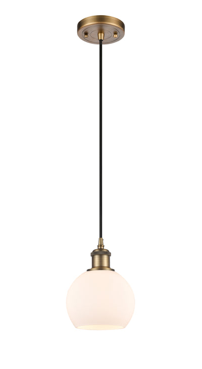 Ballston Mini Pendant Antique Brass Finish