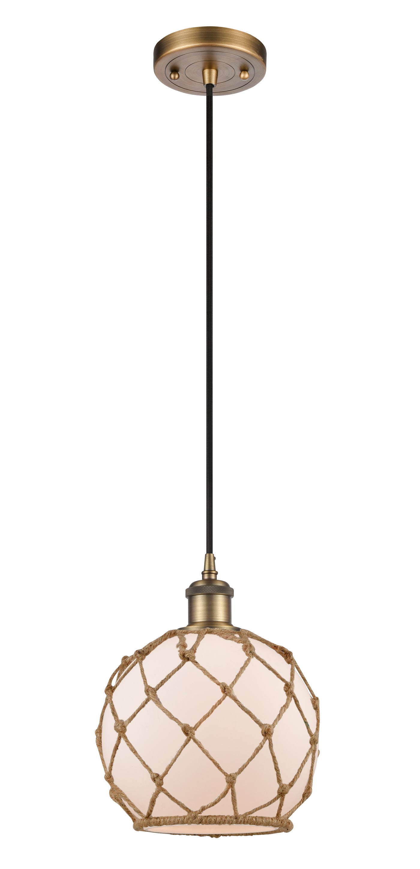 Ballston Mini Pendant Cast Brass 8 Inch
