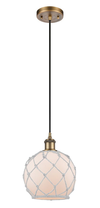 Ballston Mini Pendant Cast Brass 8 Inch